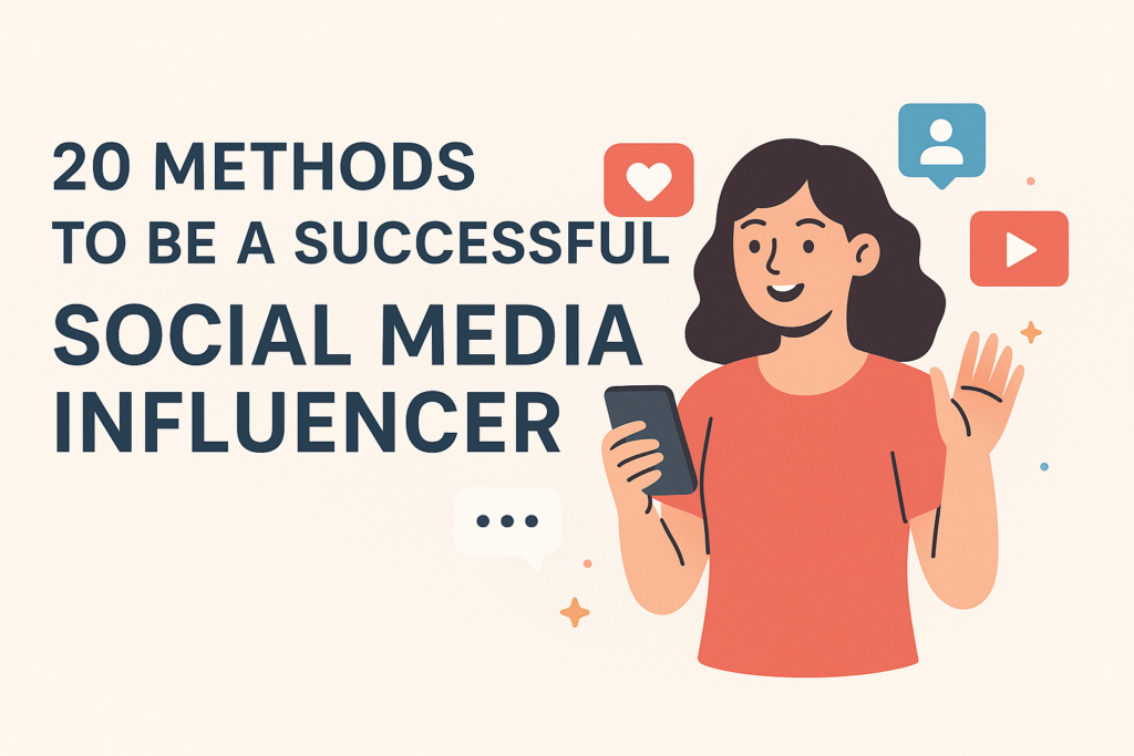 20 Proven Methods to Become a Successful Social Media Influencer